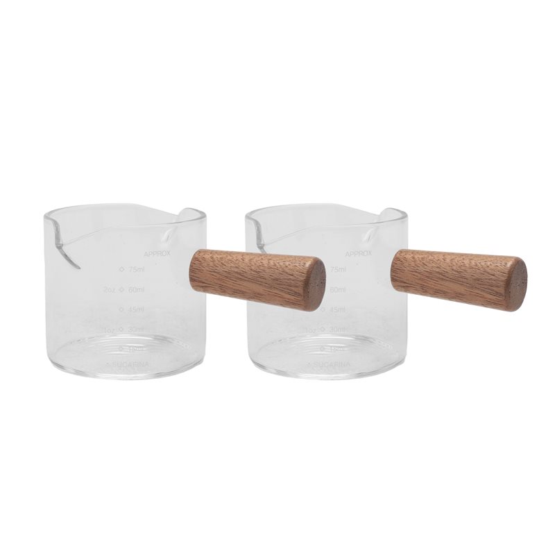 B50C 2Pcs Double Spouts Espres - Espresso Shot Glass recension och pris