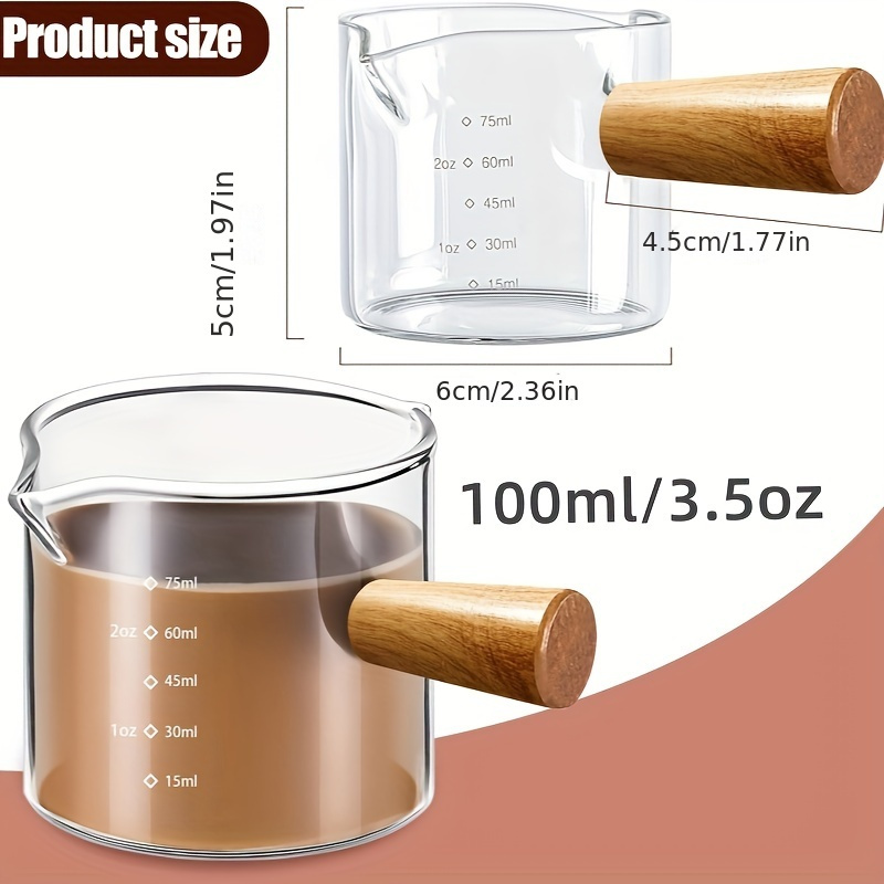 Double Pour Spout Heat Resista - Espresso Shot Glass recension och pris