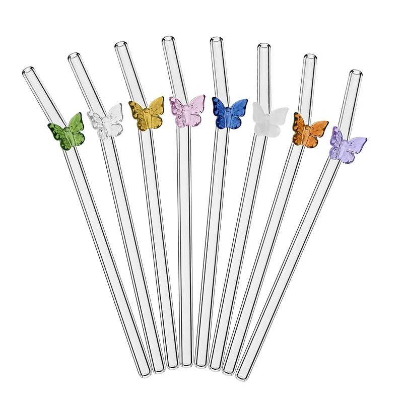 4Pcs Reusable Bow Glass Straws - Espresso Shot Glass recension och pris