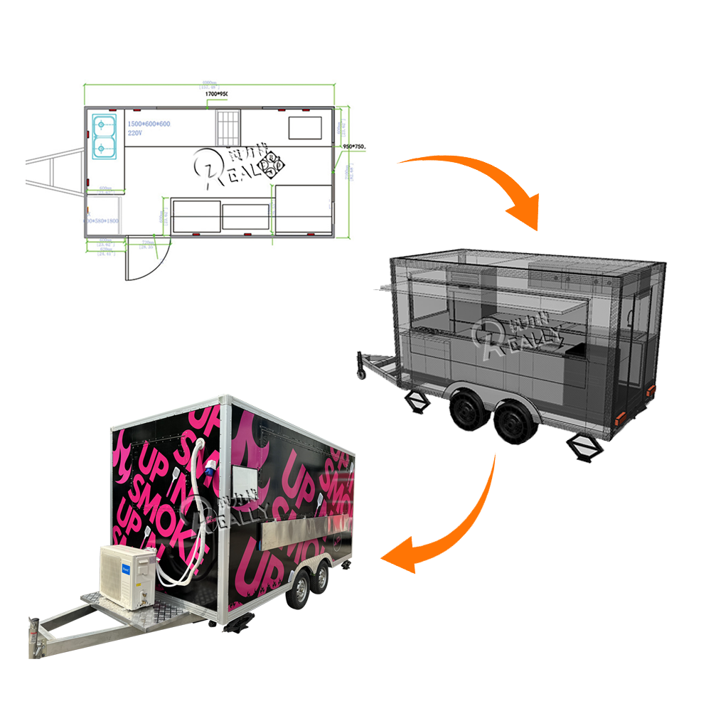 Mobile Food Trailer Coffee Ice - Coffee Van Equipment recension och pris