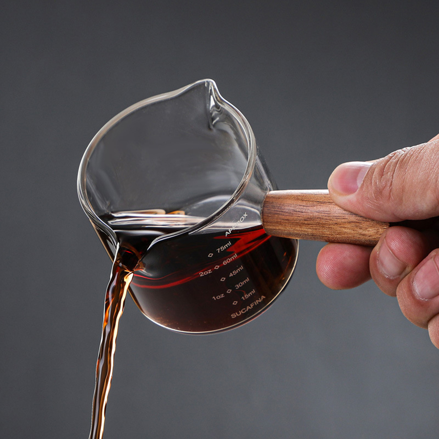 50-250ml Wood Handle Glass Esp - Espresso Shot Glass recension och pris