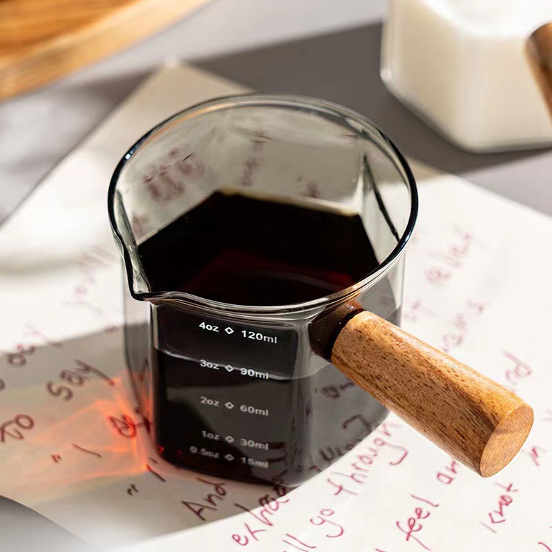 50-250ml Wood Handle Glass Esp - Espresso Shot Glass recension och pris