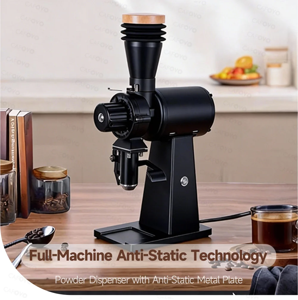 CAFOVO G290F Straight Drop Cof - Coffee Grinder Burr Flat recension och pris
